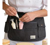 Genérico Delantal De Jardinería Para Mujeres,Ligera Ajustable en la Cintura | Con Bolsillos Multiusos - para Trabajo en la Cocina Barbacoa Hornear Pintar Cosechar Arte en el Jardín