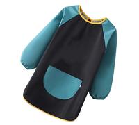 Generico Delantal De Pintura Para Niños,Ropa Impermeable Para Artistas Pequeños Con Mangas Largas | Accesorios De Taller Creativo Cocina En El aula, Negro de gran tamaño, riferimento alla