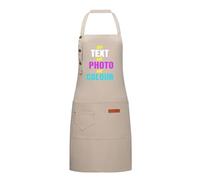Genérico Delantal Personalizado con Foto, Logo, Texto, Delantales Impermeables Personalizados Para Cocina Barbacoa