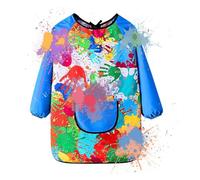 Genérico Delantales de arte para niños, batas de arte para niños | Delantales de pintura artística para,Delantal tipo bata para con diseño de para, escribir, jugar con agua, cocinar y hacer manual