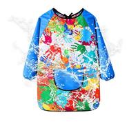 Genérico Delantales de arte para niños, batas de arte para niños, Delantales de pintura artística para, Delantal tipo bata para con diseño de para, escribir, jugar con agua, cocinar y hacer manual