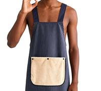 Genérico Delantales para Mujer con Bolsillos - Ajustable Impermeable Y Vestido Desmontable - Delantal De Cocina | Para Hornear Proyectos De Arte Jardinería Hogar BBQ