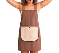 Genérico Delantales Para Mujer - Vestido Impermeable Lavable A Máquina,Mandil de Tela para Cocinar - Para Hornear Proyectos De Arte Jardinería Hogar BBQ