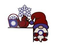 Genérico Delightful Christmas Door Frame Decoration, Creative 2D Acrylic Door Toppers for Home Wall Art, Playful Window Sill Decor, Funny Holiday Ornament for Birthdays and Festive Home Celebrations