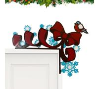 Genérico Delightful Christmas Door Frame Decoration, Creative 2D Acrylic Door Toppers for Home Wall Art, Playful Window Sill Decor, Funny Holiday Ornament for Birthdays and Festive Home Celebrations