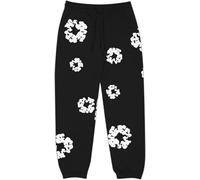 Genérico Denim Tears Chándal para niño,Conjunto Sudadera con Capucha de Flores Pantalones 100-160 mangas largas Unisex Otoño e invierno Traje de Hoodie Mujer Jogging Chándal Set