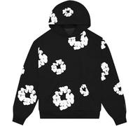 Genérico Denim Tears Chándal para niño,Conjunto Sudadera con Capucha de Flores Pantalones 100-160 mangas largas Unisex Otoño e invierno Traje de Hoodie Mujer Jogging Chándal Set