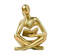 Genérico Denkender Mann Statue | Kleine abstrakte Kunstharz Figur als Deko | Bücherregal und Schreibtisch Dekoration für Büro, Wohnzimmer, Couchtisch, Badezimmer und Einweihungsgeschenk