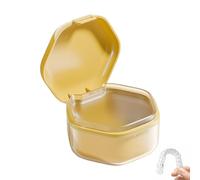 Generico Denture Case | Retainer Case | Portable Denture Box With Lid, Waterproof Denture Container, Compact Denture Case For Bathroom Storage, Hygienic Denture Holder For Home And Travel Use