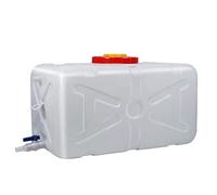 Genérico Depósito de Agua Exterior de Gran Capacidad, contenedor portátil de plástico Blanco Apto para Uso alimentario, Cubo Industrial Resistente a ácidos y álcalis (Blanco, 100 L).