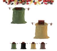 Genérico Derivemids Foraging Bag, Handmade Cowhide Canvas Bag, Storage Folding Bags for Travel Camping Hiking (Match 3)