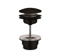 Generico Desagüe con sistema de tornillo de latón negro tapa redonda 1" 1/4