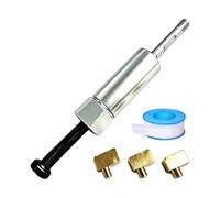 Genérico Desatascador de engrasadores Kit desatascador boquillas lubricante | Adaptadores Codo 90 Grados 6/8/10 mm y Limpiador Boquillas Inyectoras de Grasa Excavadora tractor áreas estrechas de Plata
