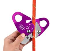 Genérico Descensor De Cuerda | Dispositivo Asegurador Aluminio con Forma De Ganso Y Autobloqueo,Equipo para Escalada En Roca,para Árboles Roca Maniobra Montaña Escape Incendios Formación Seguridad