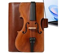 Genérico Design Refillable Planner Leather Notebook Violin