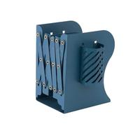 Genérico Desk Book Shelf, Small Telescopic Desktop Bookcase, 5.91x3.94x7.48 Inches, Versatile for Home, Metal Desk Organizer with Pen Holder for Top Organization and Storage