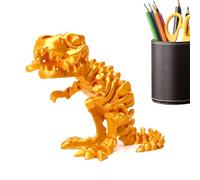 Genérico Desk Dinosaur Figurines - 3D Printed Skeleton Models For Desktop Display | Miniature Office Desk, Tea Table, Showcase, Or Collector Shelf