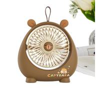 Genérico Desk Fan 2-Speed Portable Small Desk Fan Cartoon Cooling Tool