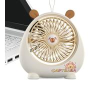 Genérico Desk Fan 2-Speed Portable Small Desk Fan Cartoon Cooling Tool