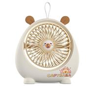 Genérico Desk Fan Portable USB Charging Rechargeable Cooling Tools 2-Speed