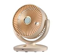 Genérico Desk Fan - USB Rechargeable | 5 Speed Air Circulator, 90° Tilt