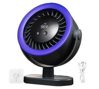 Generico Desk Fan, with Intelligent Digital Display, 18.3x15.9x6.9cm, USB Desk Fan, Quiet Air Circulator, with 4 Adjustable Wind Speeds, Portable, for Home Office Bedroom Dorm Travel Camping Use