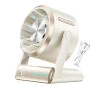 Genérico Desk Fans Small Quiet - Small Personal Fan Table Top,100 Speeds Quiet Air Circulator, Long Lasting Power Recargable Portátil Cool Gadgets For Kitchen Bedroom Camping
