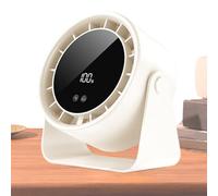 Genérico Desk Fans Small Quiet, Touch Control Table Fan, Long Lasting Silent Cooling Device, Compact Rechargeable Design, Ideal for Travel, Camping, Room, Outdoor Handheld Use