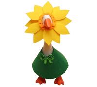 Genérico Desk Goose Clothes | Statue Costume Decoration - Desk Goose Clothing with Sunflower Hat and Skirt - for 7 Inch Statue Home Living Room Workplace Apartment Holiday Gathering Party