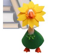 Genérico Desk Goose Outfits - Statue Costume | Desk Goose Clothing with Sunflower Hat and Skirt, For 7 Inch Statue Home Living Room Workplace Apartment Holiday Gathering Party