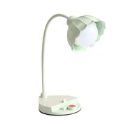 Genérico Desk Lamp - Flower Light for Studying | Petal Aesthetic Luminaire with Adjustable Brightness & Cordless Power for Reading, Homework, Drafting and Typing College Dormitory