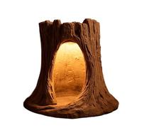 Genérico Desk Lamp | Robust Material | 13x13cm | Nightstand Lamp | Eye-Caring Wireless Reading Light | Natural Hollow Wood Design | For Living Room, Bedside, Nightstand, Dorm, Garden