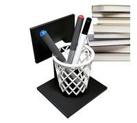 Genérico Desk Pen Holder, Basketball Hoop Organizer, 3.15 Inches Stationery Storage Cup with Sport Design, Sturdy Desk Accessory, Multi Purpose Pen Stand for School Office Home Use