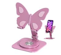 Genérico Desk Phone Stand, Foldable Adjustable Butterfly Table Decor, Portable Folding Phone Stand for Smartphones Tablets Home Bedroom Living Room Kitchen Office Travel