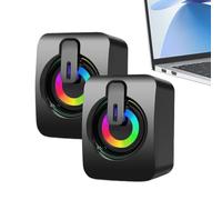 Genérico Desk Wireed Speakers Plug Play Wired Mini Speakers