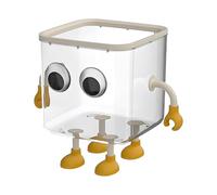 Genérico Desktop Basura, Lidded Basura Can, 15 cm/5,91 in Portable Cute Dustbin, Versitile Compact Design, Easy-Clean for Bathroom, Dorm, Classroom, or Study Room Use