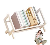 Genérico Desktop Bookshelf - Tabletop Bookholder Organizer, Small Bookstand Rack | Compact Storage Shelf For Books CDs Documents, Design bookDisplay For Students Home Office Dorm Desk Use