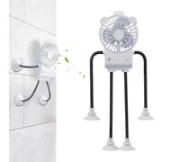 Genérico Desktop Fan - 3-Speed Robot Shape Suction Cup Wind Blower