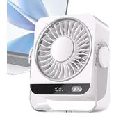 Genérico Desktop Fan - 5 Adjustable Wind Speeds Table Fan | Portable Desk Fans Suitable For Home Office School Classroom Living Room Bedroom Study Room College Dorm Farmhouse Travel
