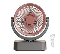 Genérico Desktop Fan | Oscillating Personal Cooling Wall Mount,Desk Fans Small Quiet for Home Bedroom Living Room Kitchen Office Dorm Apartment Camping Travel Outdoor