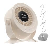 Genérico Desktop Fan | Rechargeable Digital Display Low Noise | Table Fan