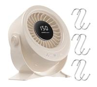 Genérico Desktop Fan - Rechargeable Digital Display Low Noise - Table Fan With 150 Speeds | Ideal For Study Bedroom Dining Room Dorm Room Computer Table Napping Students Boys Girls