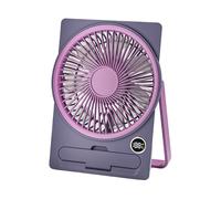 Generico Desktop Fan, Small Quiet Desk Fan, USB Portable Cooling Tool, Electric Personal Device with LCD Digital Display, 7.28x5.31 Inches, Compact Design for Kitchen, Home, Dormitory