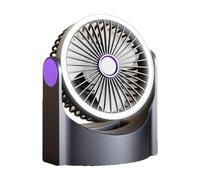 Genérico Desktop Fan With Light | USB Desk Fan Adjustable - Components & Accessories, Quiet Lighting Table Cooling Whole Room With Hangable Design For Women, Men