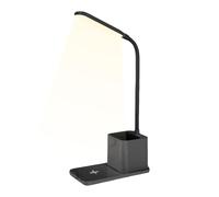 Genérico Desktop Lamp | Small Desk Lamp LED Lights Wireless Charger,Adjustable Brightness Portable Phone Charger, Pen Cup Desktop Charging Station With An Organizees Lighting For College Dorm Bedroom