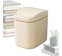 Genérico Desktop Trash Bin - Table Wastebasket with Lid | PP Material 16x11.2x16.5cm Size, Compact 280g Design, Perfect Desk Trash Can Dispenser for Home Car Office Household