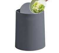 Genérico Desktop Trash Can - Desktop Round Trash Can | Double-Compartment Container For Paper Scraps Cotton Swabs Bathroom Bedroom Study Room Dorm Restroom Nightstand