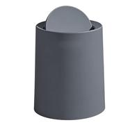 Genérico Desktop Trash Can - Double Compartment Container, Lightweight Round Wastebasket, Internal Waste Sorting System, Easy Lid Opening Mechanism, Waste Management Item for Small Wastes