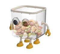 Generico Desktop Trash Can - Lidded Garbage Can For Desk | Transparent Mini Storage Container And Decorative Dustbin For Bathroom, Bedroom, Dormitory, Classroom, Restroom, And Office Spaces