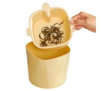 Genérico Desktop Trash Can - Small Countertop Garbage Collector Bin, Mini Waste Basket For Kitchen, Dining Room, Vanity & Coffee Bar | Compact Trash Bin For Dorm, Office, Study & Farmhouse